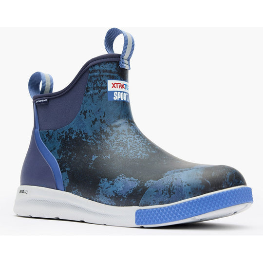 Xtratuf Men's Ankle 6" Soft Toe Waterproof Slip Resistant Sport Deck Boot - Blue - XADSM202 7.0 / Medium / Blue - Overlook Boots