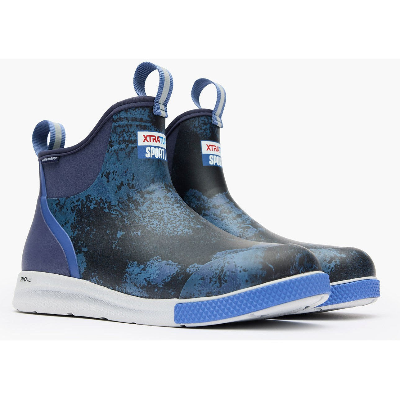 Xtratuf Men's Ankle 6" Soft Toe Waterproof Slip Resistant Sport Deck Boot -Blue- XADSM202 - Overlook Boots