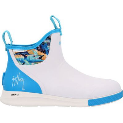 Xtratuf Men's Guy Harvey 6" Soft Toe Waterproof Ankle Deck Sport Boot- White- XADSMGH1 - Overlook Boots