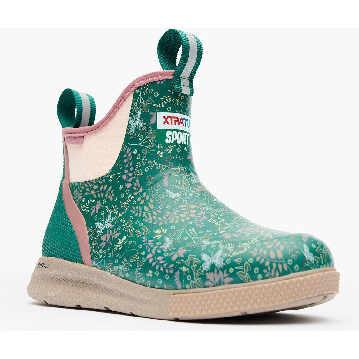 Xtratuf Women's Ankle 6" Waterproof Slip Resistant Sport Deck Boot -Green- XADSW300 5 / Medium / Green - Overlook Boots