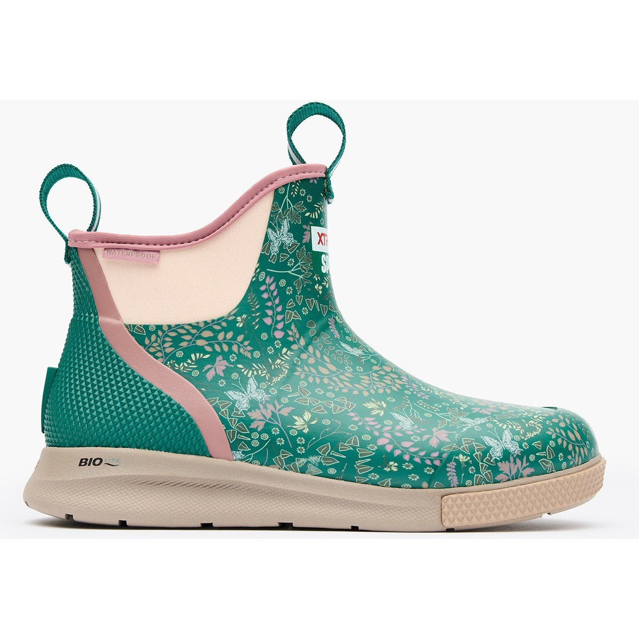 Xtratuf Women's Ankle 6" Waterproof Slip Resistant Sport Deck Boot -Green- XADSW300 - Overlook Boots