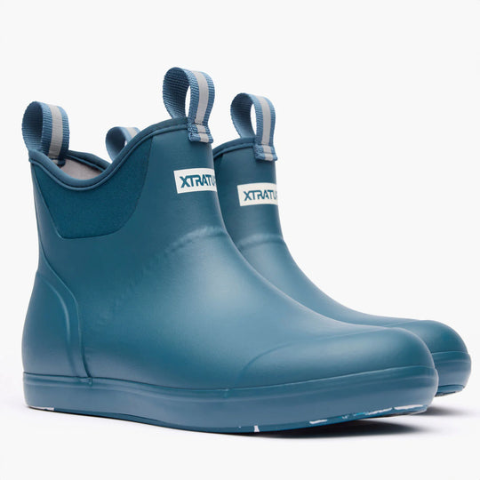 Xtratuf Men's Ankle 6" Waterproof Pull On Deck Boot - Blue - XMAB204 - Overlook Boots