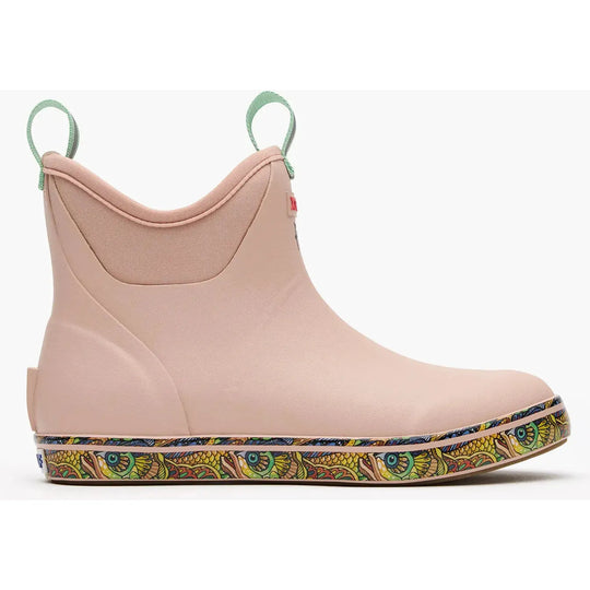 Xtratuf Women's Ankle Deck 6" Waterproof Pull On Boot - Cameo Rose - XWAB6FT - Overlook Boots