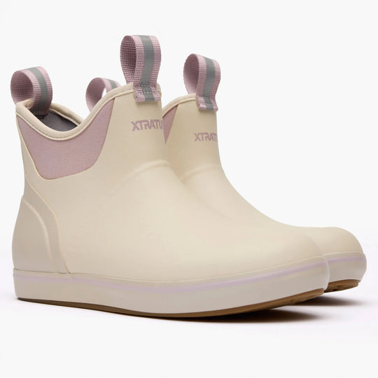 Xtratuf Women's Ankle Deck 6" Waterproof Pull On Boot - Ivory - XWAB902 - Overlook Boots