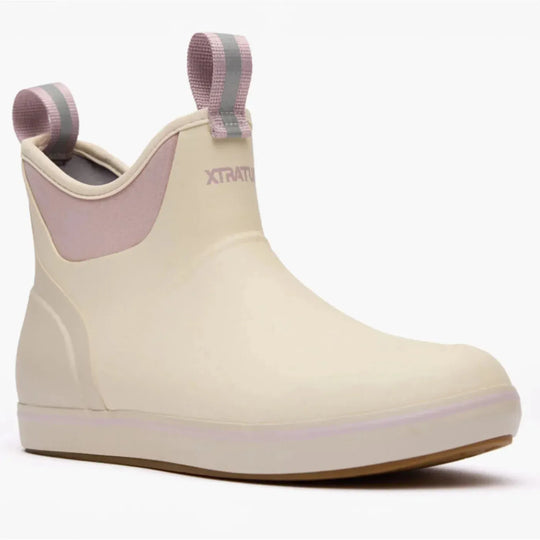 Xtratuf Women's Ankle Deck 6" Waterproof Pull On Boot - Ivory - XWAB902 5.0 / Medium / Ivory - Overlook Boots