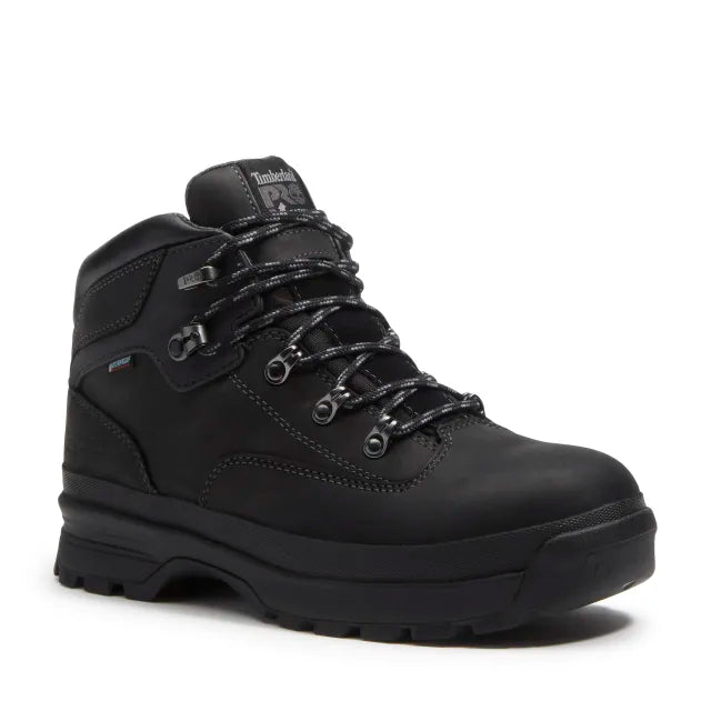 Timberland Pro Men's Euro Hiker XT Alloy Toe WP Work Boot - Black - TB0A5XSQEPV1 7 / Medium / Black - Overlook Boots