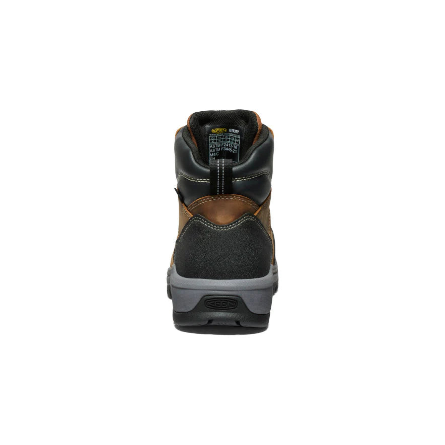 Keen Men's Evanston 6" Carbon Toe Waterproof Sneaker Work Boot- Brown- 1029149 - Overlook Boots