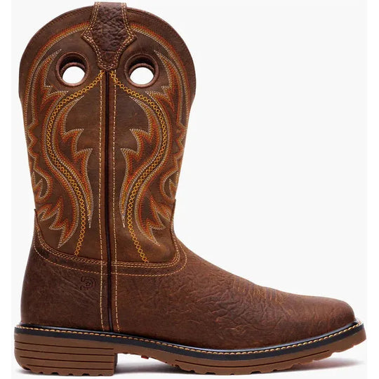 Durango Men's Workhorse 11" Soft Toe Pull On Work Boot- Brown- DDB0527 - Overlook Boots