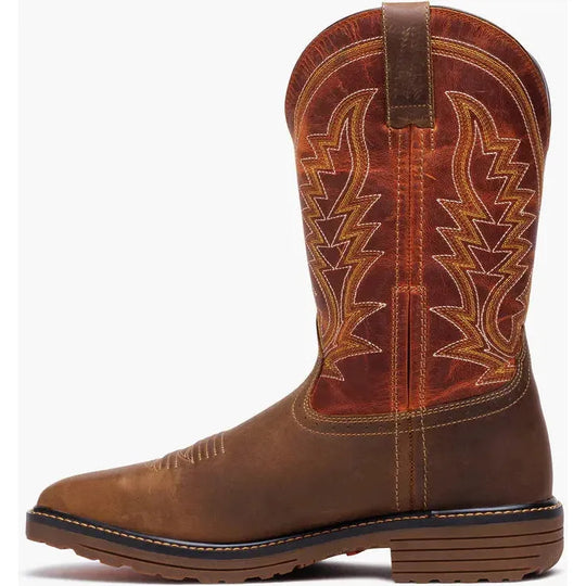 Durango Men's Workhorse 11" Steel Toe Pull On Work Boot- Brown- DDB0528 - Overlook Boots
