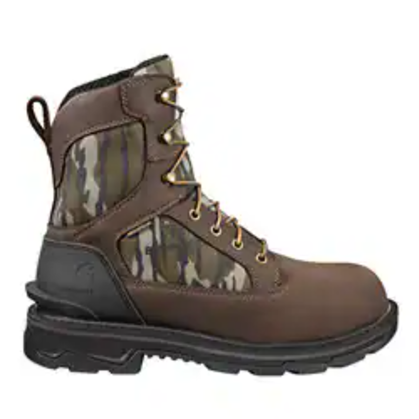 Carhartt Men's Ironwood Camo 8" Soft Toe Waterproof Work Boot -Mossy Oak- FT8002-M - Overlook Boots