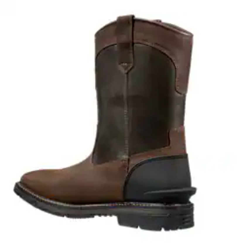 Carhartt Men's Montana 11" Soft Toe Waterproof Work Boot- Brown- FQ1065-M - Overlook Boots
