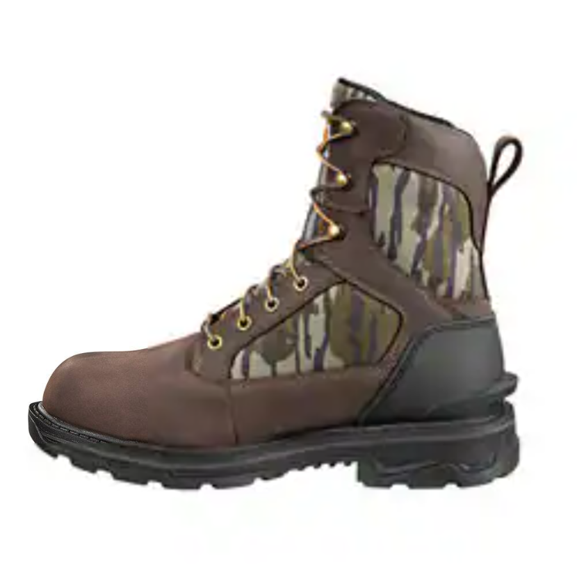 Carhartt Men's Ironwood Camo 8" Soft Toe Waterproof Work Boot -Mossy Oak- FT8002-M - Overlook Boots