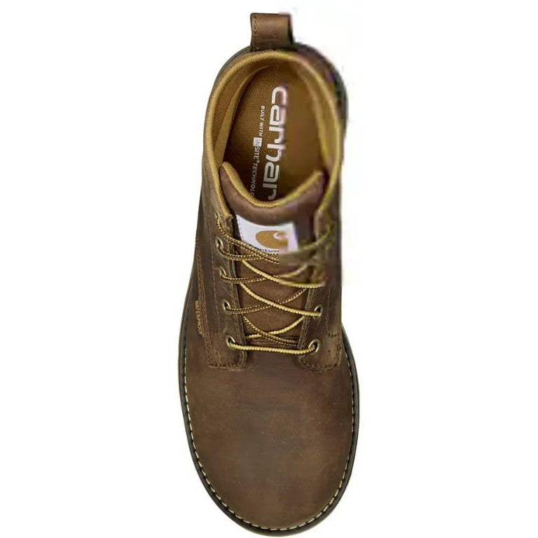 Carhartt Men's Millbrook Steel Toe Waterproof Wedge Work Boot -Brown- FM5204-M - Overlook Boots