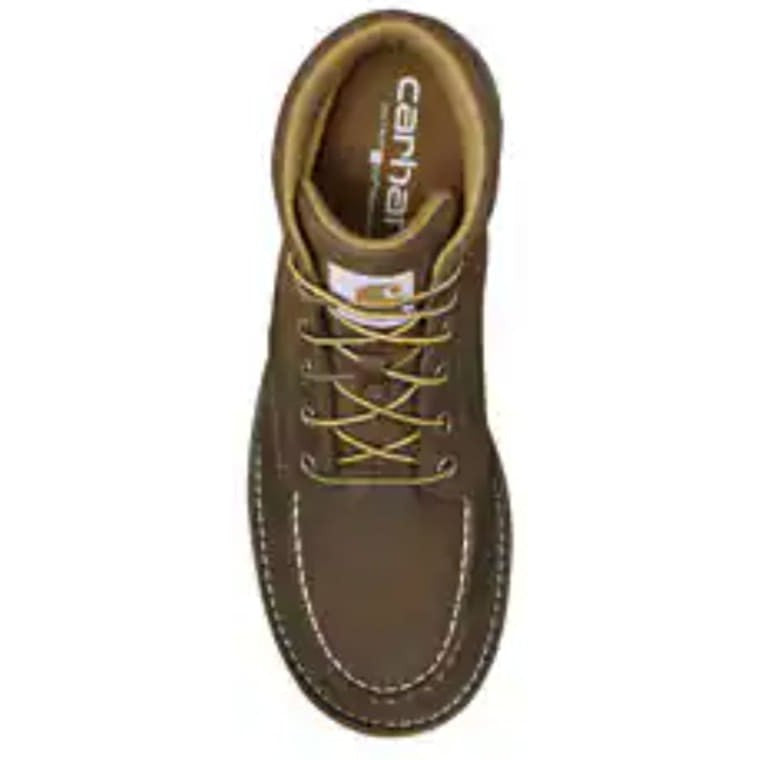 Carhartt Men's Millbrook Soft Toe Waterproof Moc Toe Work Boot -Brown- FM5010-M - Overlook Boots