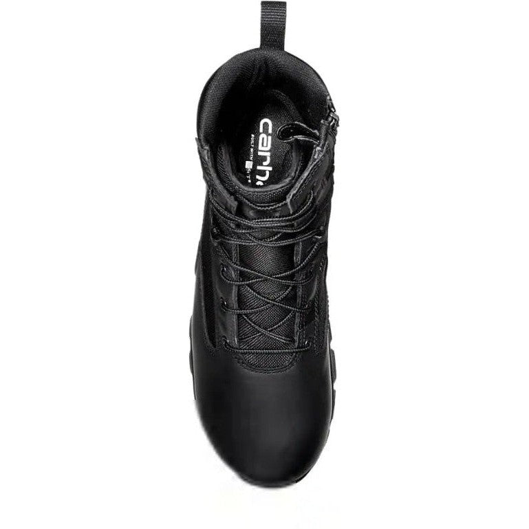 Carhartt Men's Gilmore 8" Waterproof Side Zipper Duty Boot -Black- FH8021-M - Overlook Boots