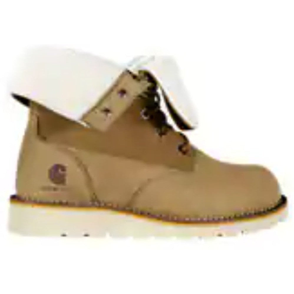 Carhartt Women's Fold Down 8" Waterproof Wedge Winter Boot -Hickory- FW8069-W - Overlook Boots