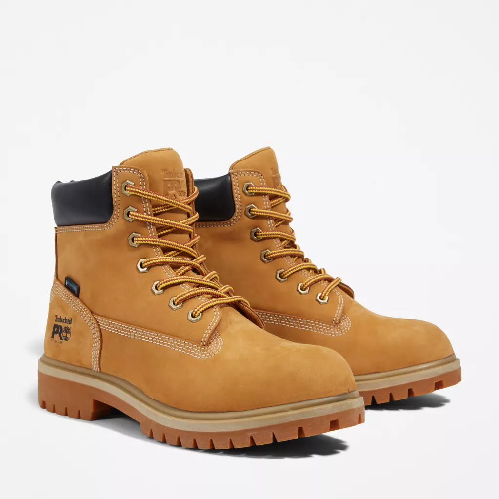 Timberland Pro Women's Direct Attach 6" Waterproof Steel Toe Work Boot -Wheat- TB1A2QVU231 - Overlook Boots