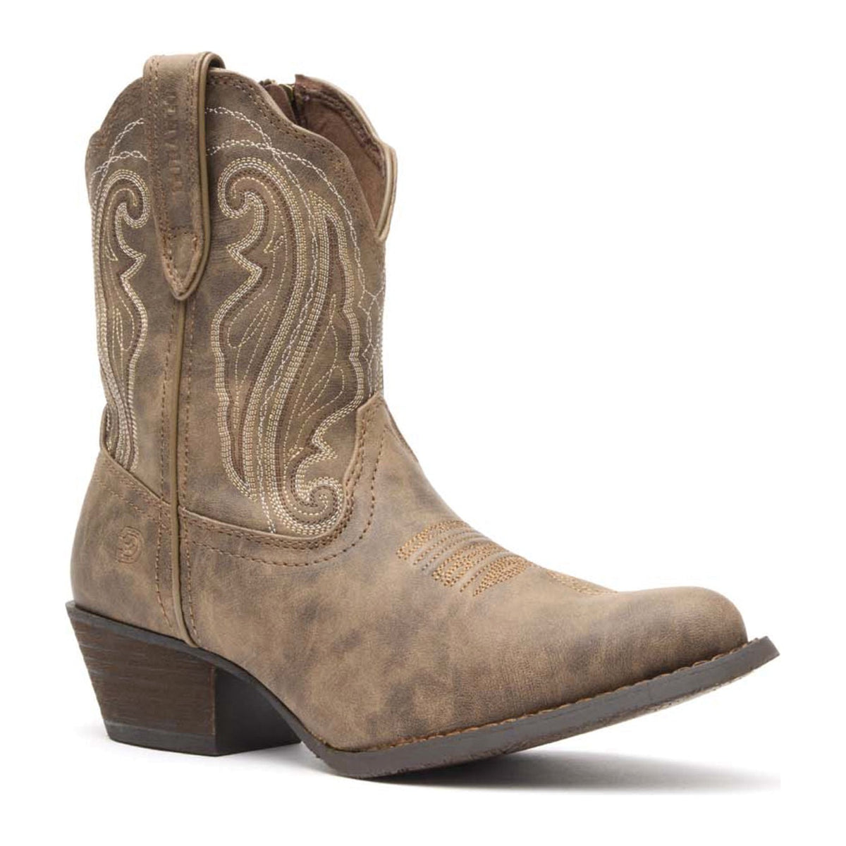 Durango Women's Crush 8" Distressed Shortie Western Boot - Driftwood - DRD0372 6 / Medium / Driftwood - Overlook Boots