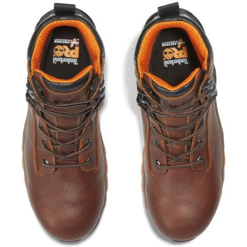 Timberland Pro Men's Hypercharge 6" Composite Toe Waterproof Work Boot- Brown- TB1A1Q54214 - Overlook Boots