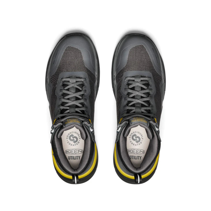 Keen Men's Synchro Carbon Toe Waterproof Work Boot- Black- 1030305 - Overlook Boots