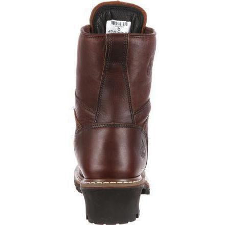 Georgia Men's 8" Steel Toe Waterproof Logger Work Boot - Brown - G7313 - Overlook Boots
