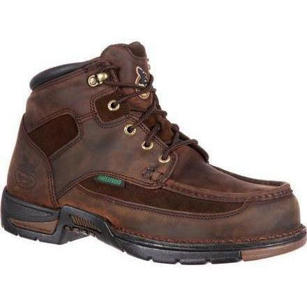 Georgia Men's Athens 6" Waterproof Work Boot - Brown - G7403 8 / Medium / Brown - Overlook Boots