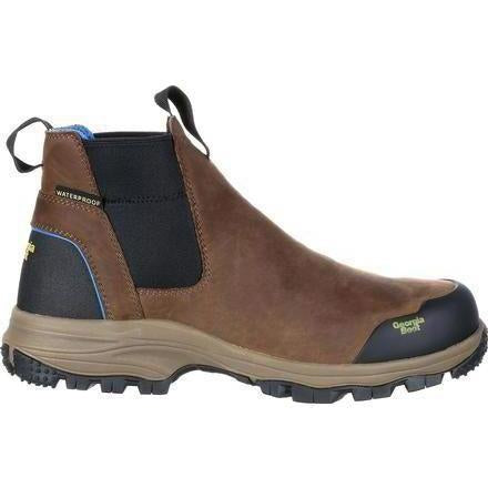 Georgia Men's Blue Collar Chelsea Waterproof Work Romeo Boot - GB00106 - Overlook Boots