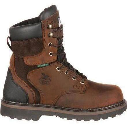 Georgia Men's Brookville 8" Waterproof Work Boot - Brown - G9134 - Overlook Boots