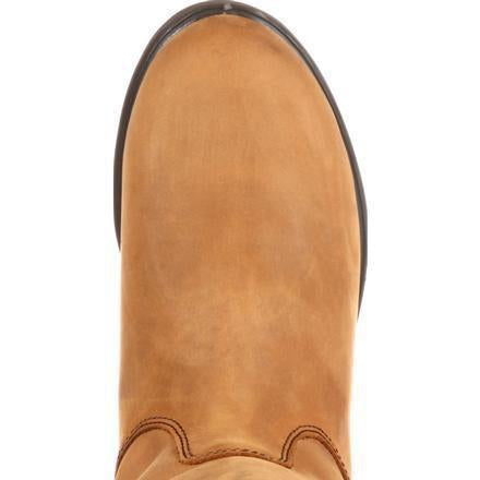 Georgia Men's Farm and Ranch Wellington Wedge Work Boot - Brown - G4432 - Overlook Boots