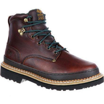Georgia Men's Giant 6" Steel Toe Work Boot - Brown - G6374 7.5 / Medium / Brown - Overlook Boots