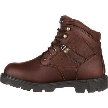 Georgia Men's Homeland 6" Waterproof Work Boot - Brown - G106 - Overlook Boots