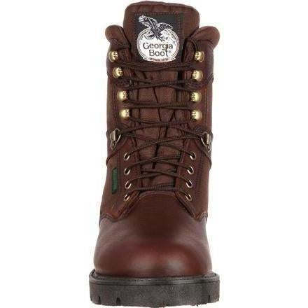 Georgia Men's Homeland 8" Steel Toe Waterproof Work Boot - Brown - G107 - Overlook Boots