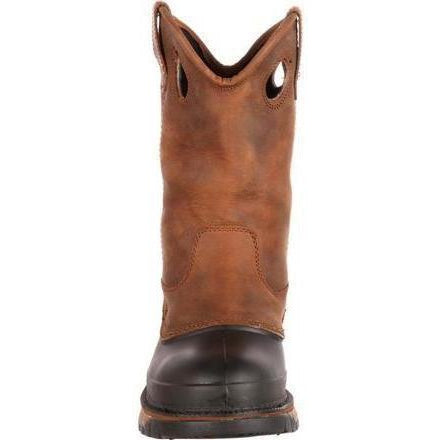Georgia Men's Muddog Steel Toe Wellington Waterproof Work Boot - Brown - G5594 - Overlook Boots