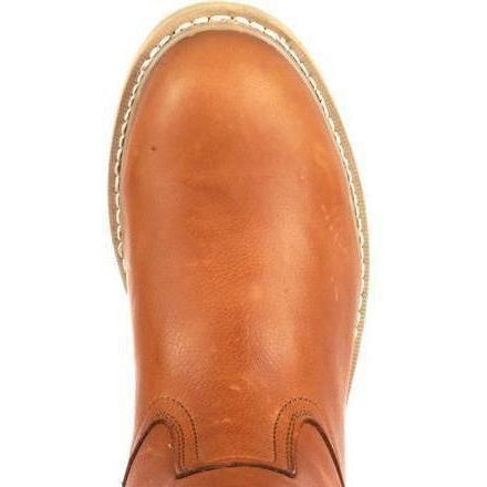 Georgia Men's Wedge Steel Toe Wellington Wedge Work Boot - Brown - G5353 - Overlook Boots