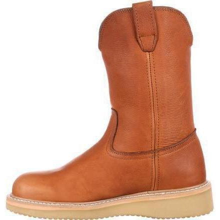 Georgia Men's Wedge Wellington Work Boot - Brown - G5153 - Overlook Boots
