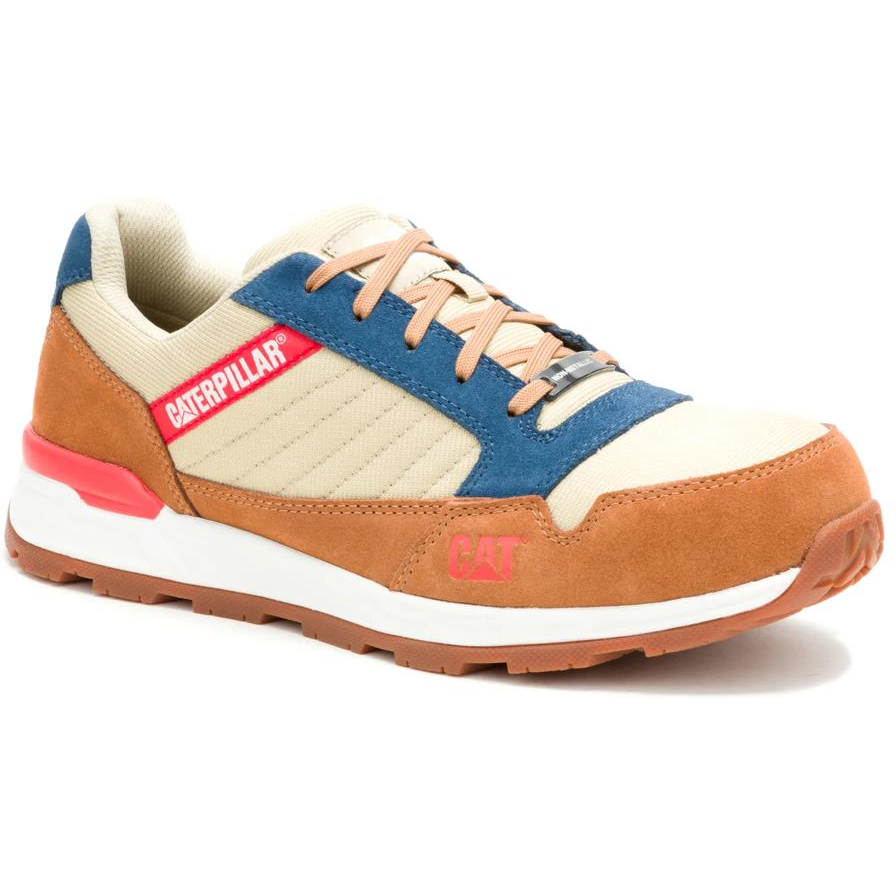 Cat Men's Venward Composite Toe Slip Resistant Work Shoe -Brown- P91478