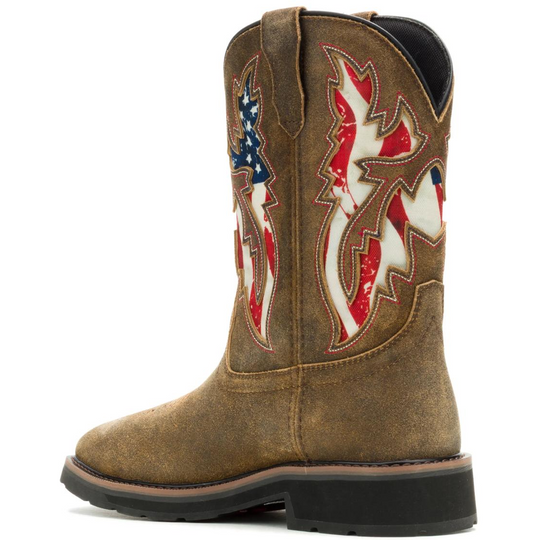 Wolverine Men's Rancher Steel Toe Waterproof Wellington Work Boot- Brown- W261047 - Overlook Boots