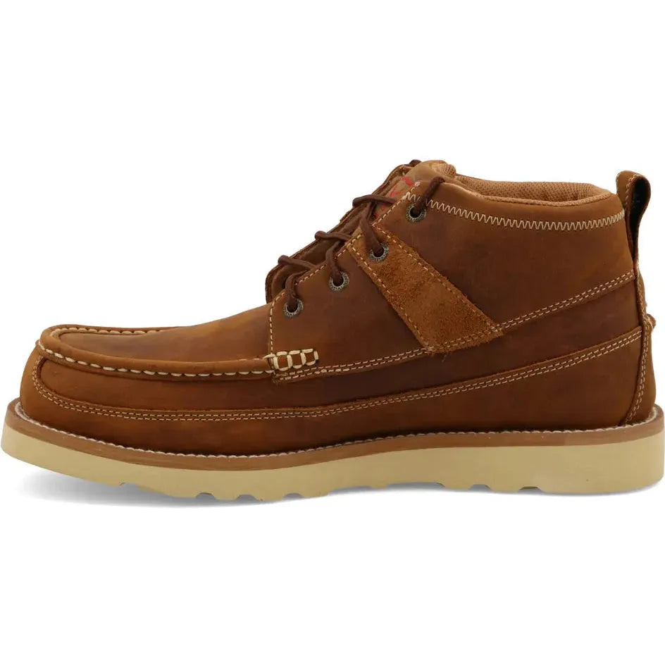 Twisted X Men's 4" Steel Toe Wedge Sole Work Boot- Brown- MCAS001 - Overlook Boots
