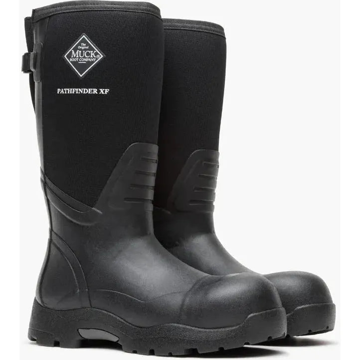 Muck Women's Chore 12" Square Toe Waterproof Western Rubber Work Boot - Black - MCHWW00 - Overlook Boots