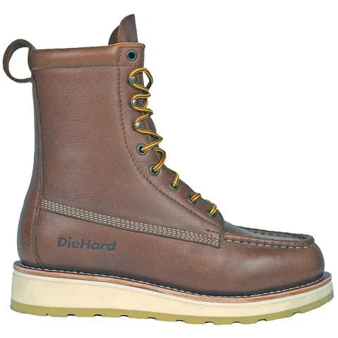 DieHard Men's Malibu 8" Soft Toe Slip Resistant Wedge Boot - Rust DH80420 - Overlook Boots