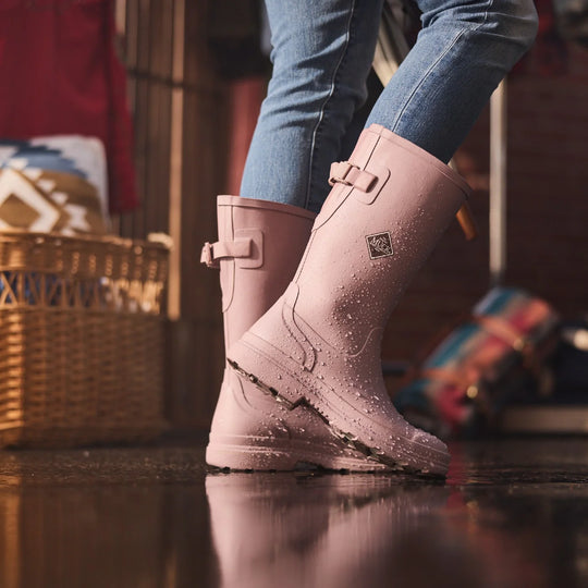 Muck Women's Rainscape 12" Waterproof Adjustable Rain Boot- Woodrose- MRS12W40 - Overlook Boots