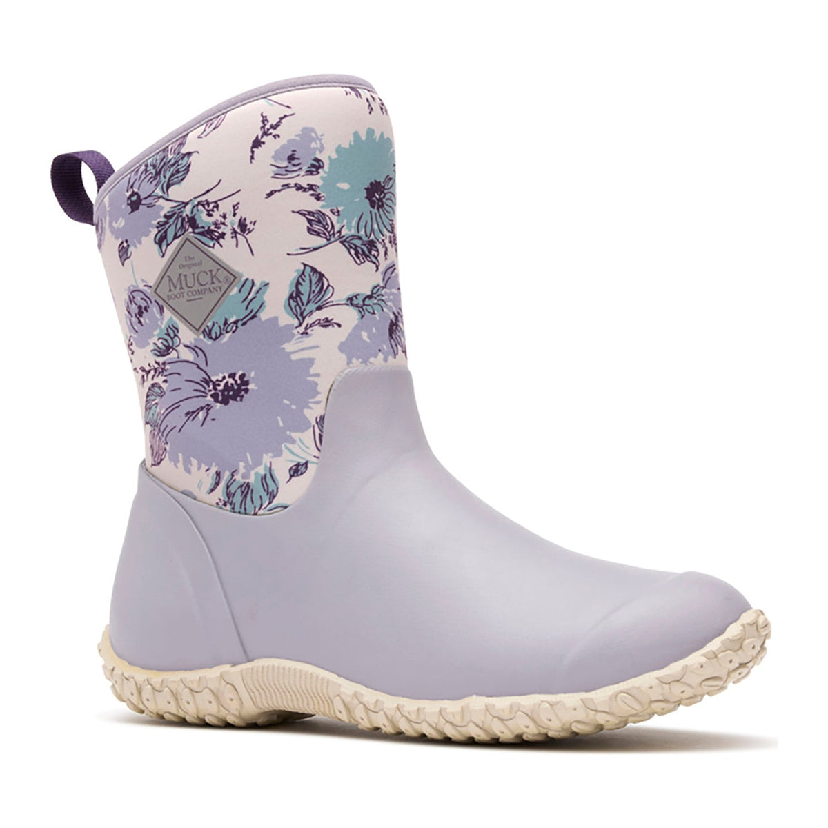 Muck Women's Muckster II Mid 10" Waterproof Neoprene Boot - Minimal Gray/Floral - MM210W50 5 / Medium / Minimal Gray/Floral - Overlook Boots