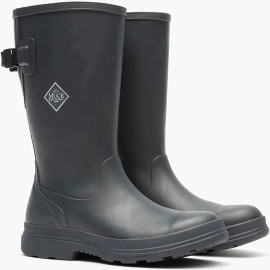 Muck Women's Rainscape 12" Waterproof Adjustable Rain Boot- Black- MRS12W00 - Overlook Boots