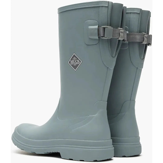 Muck Women's Rainscape 12" Waterproof Adjustable Rain Boot- Monument- MRS12W10 - Overlook Boots