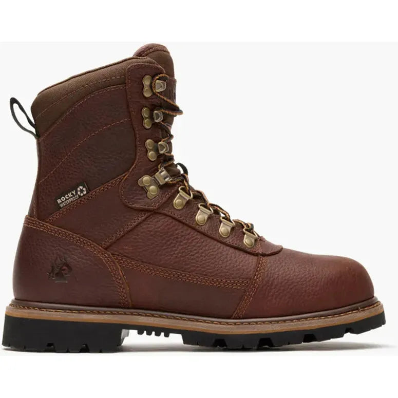 Rocky Men's Ranger 8" WP 800G Insulated Outdoor Boot- Brown- RKS0710 - Overlook Boots