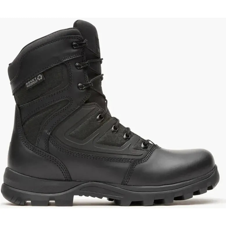 Rocky Men's Enforcer 8" WP Slip Resist Public Service Boot- Black- RKD0137 - Overlook Boots