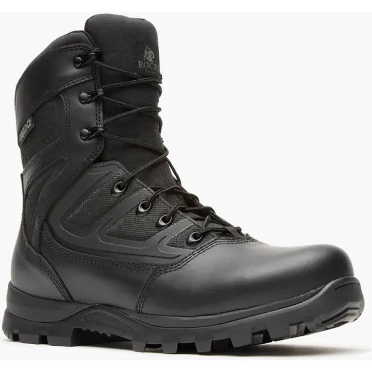 Rocky Men's Enforcer 8" Comp Toe WP Public Service Boot- Black- RKD0138 8 / Medium / Black - Overlook Boots