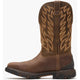 Rocky Men's Ironhawk 12" Square Toe Waterproof Western Work Boot - Brown - RKW0467 - Overlook Boots