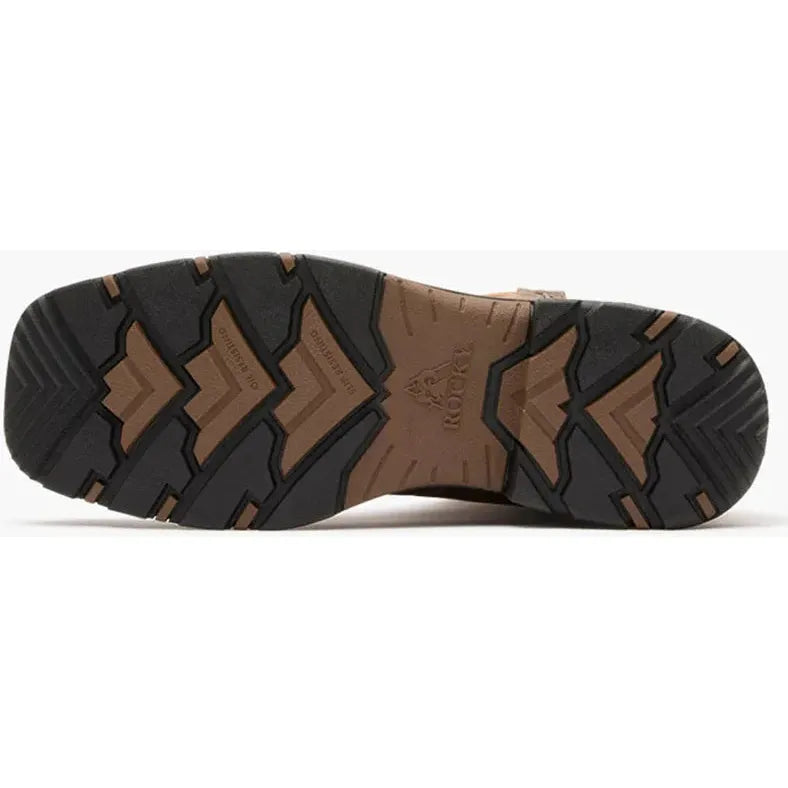 Rocky Men's Ironhawk 12" Comp Toe WP Western Boot- Brown- RKW0468 - Overlook Boots