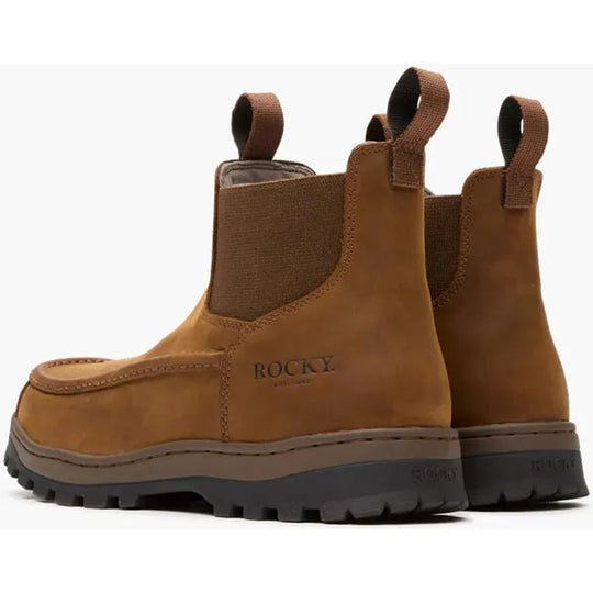 Rocky Men's Outback LTE 5" Moc Toe Chelsea Outdoor Boot - Brown - RKS0706 - Overlook Boots